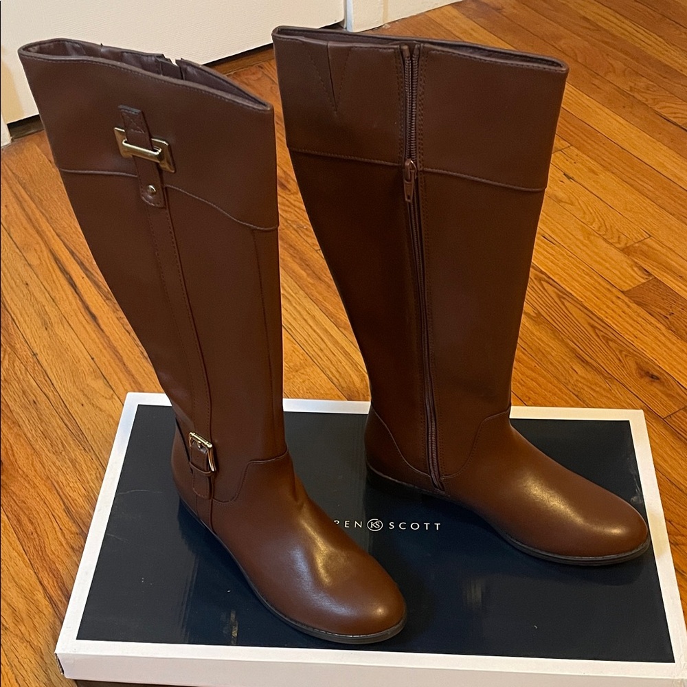 Karen Scott Brown Knee-High Boots